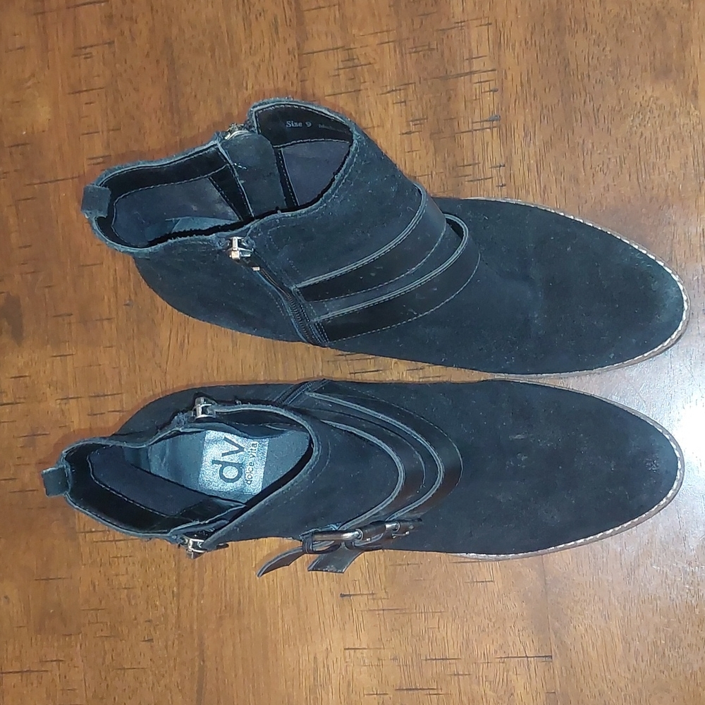 Dolce Vita Black Suede Booties - Picture 7 of 9